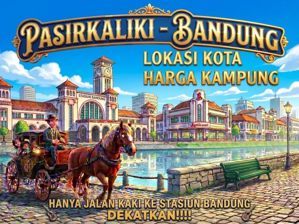 JUAL TANAH DI PASIRKALIKI, CICENDO, BANDUNG KOTA.