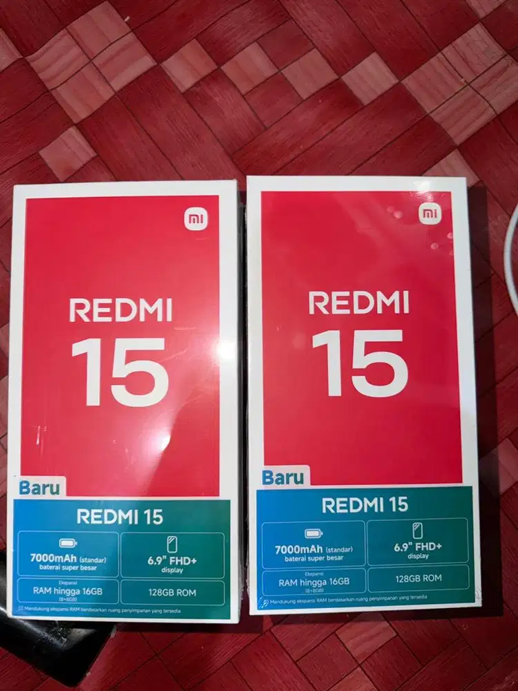redmi 15 8+8/128gb baru