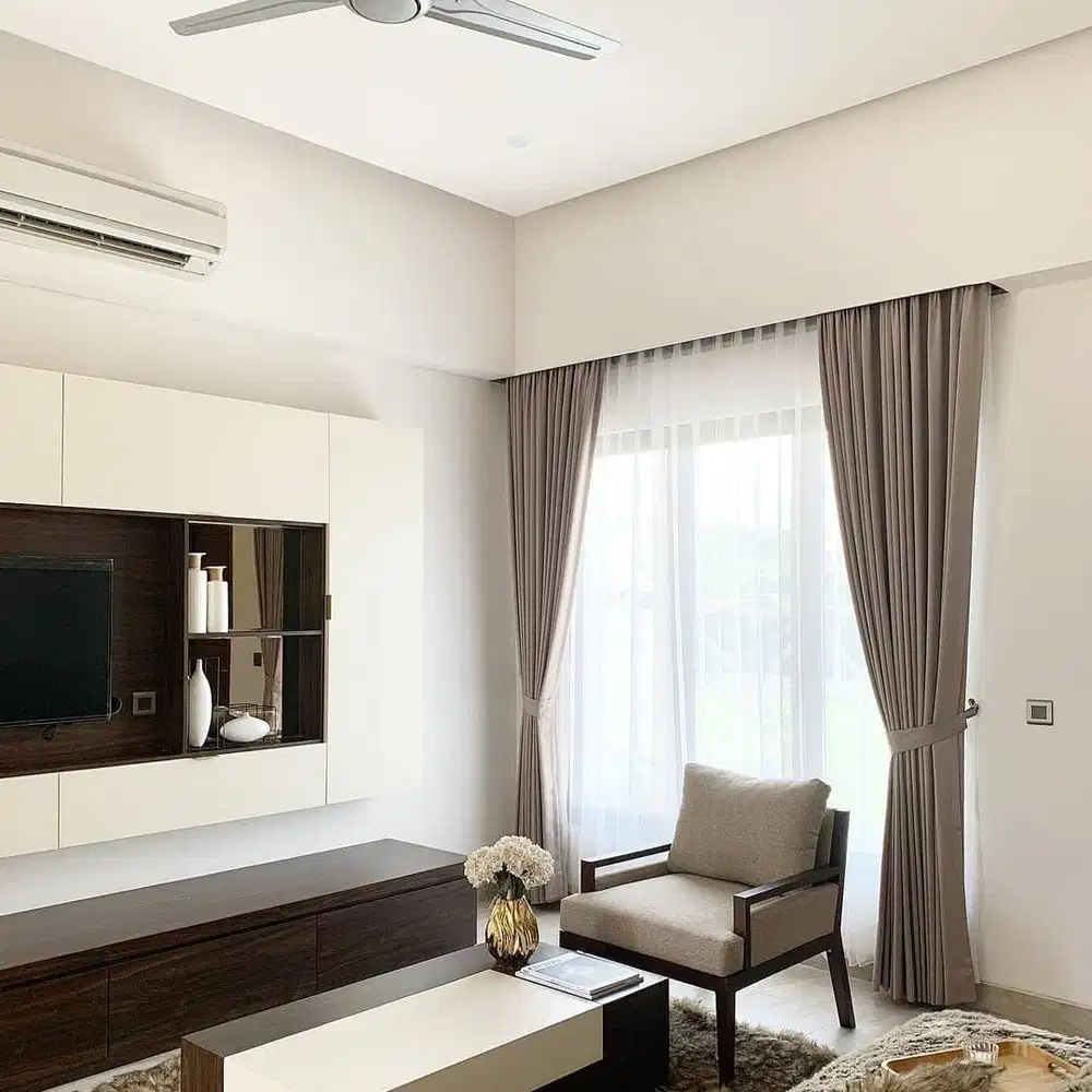 Jasa Pasang Gorden Custom Wallpaper Dinding 3D Gordyn Hordeng Korden