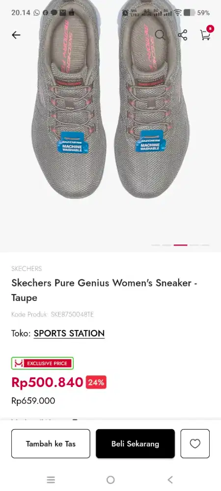 Dijual sepatu skechers