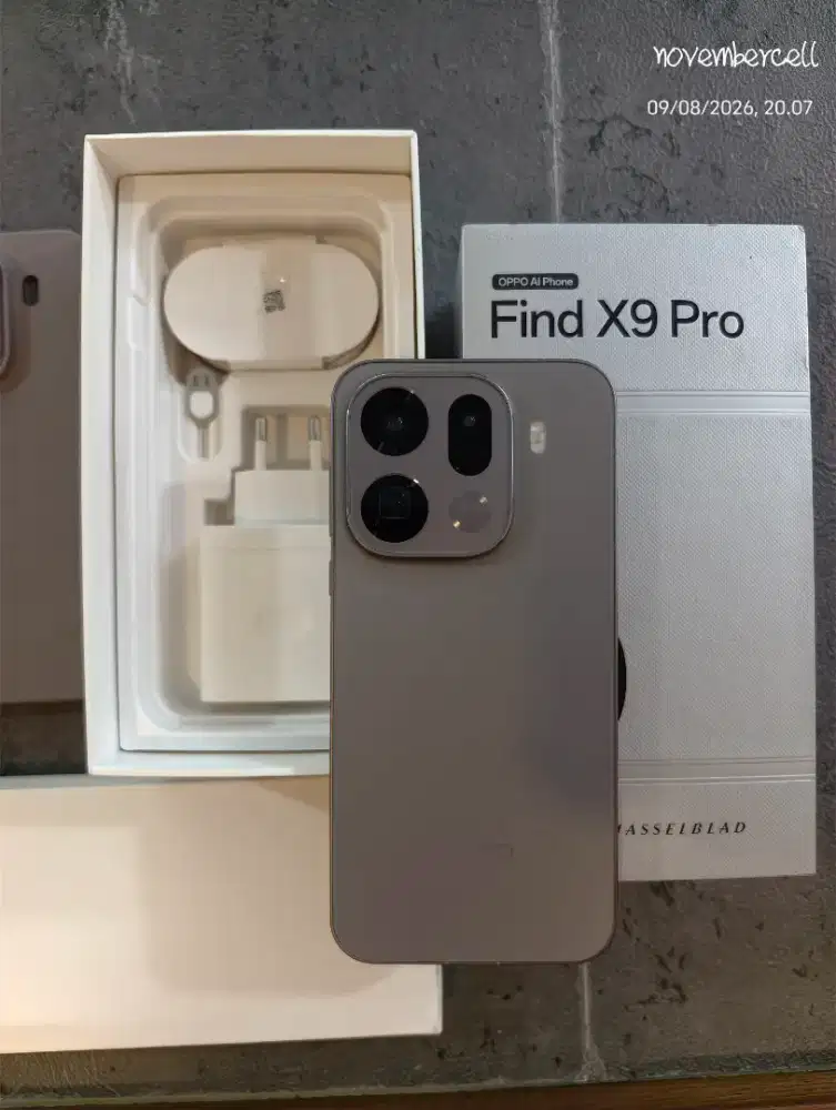 oppo find x9 pro 16/512 grey mulus likenew fullset garansi resmi