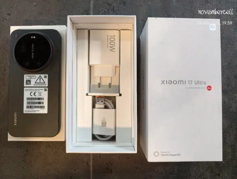 xiaomi 17 ultra 16/512 black mulus likenew garansi resmi