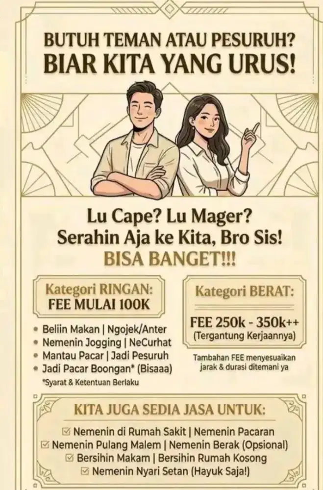 Jasa apa saja yang penting halal