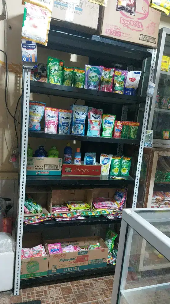 Rak besi minus bekas jualan