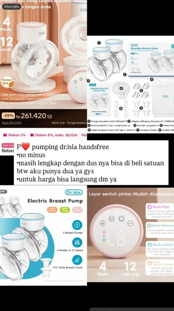 Electric breast pump dr.isla