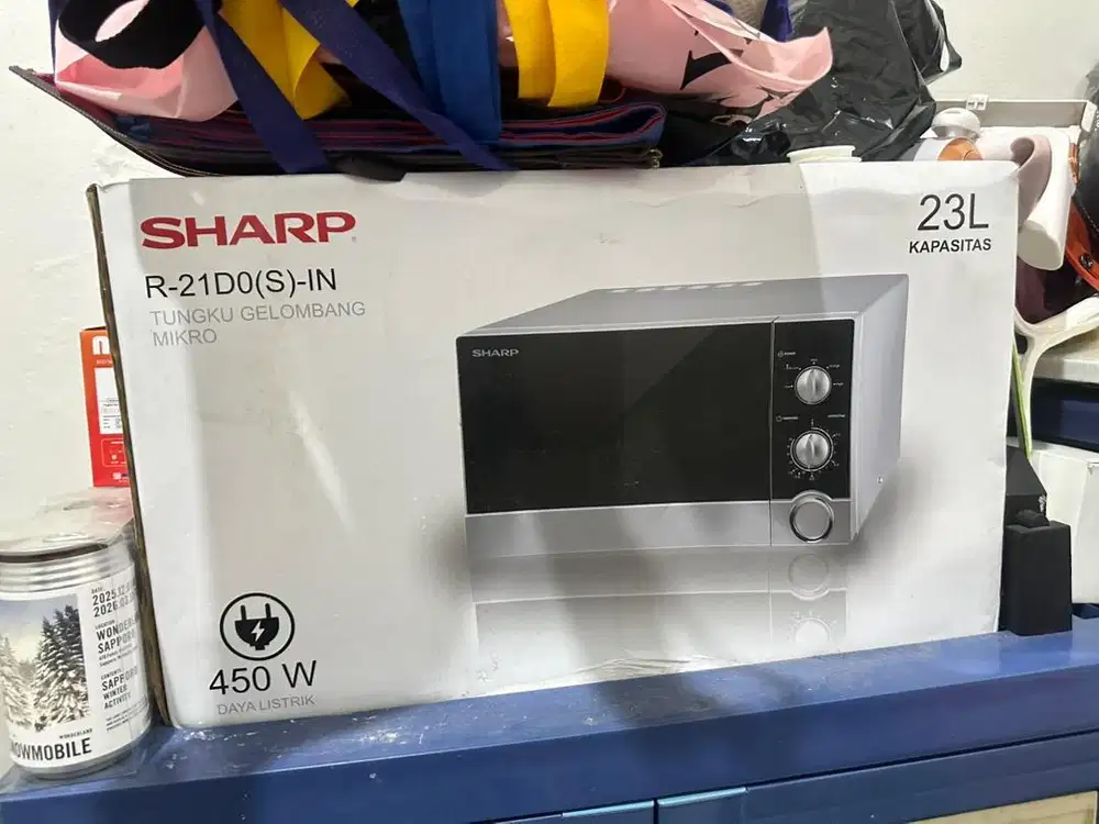 Sharp Microwave R-21D0(S)IN 23l - Hitam/Silver 450W
