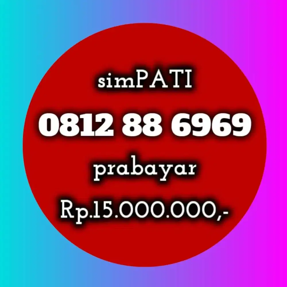 NOMOR CANTIK KOLEKSI SIMPATI 6969