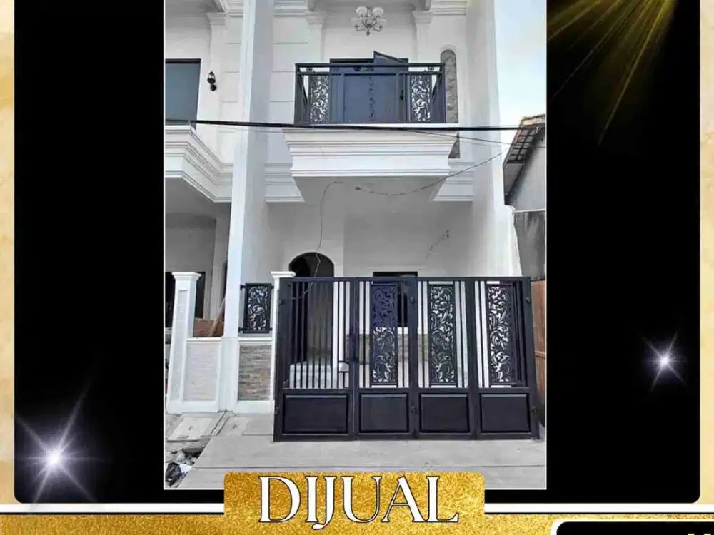 DIJUAL RUMAH BANGUNAN BARU 2 LANTAI  LUAS TANAH 52 M²  DI PERUMAHAN PORIS INDAH CIPONDOH TANGERANG