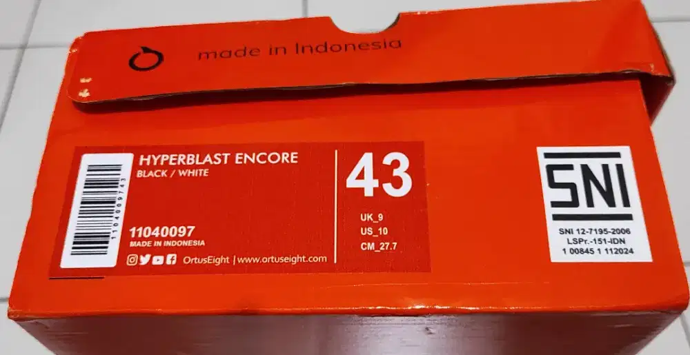 OrtusEight Hyperblast Encore - Size 43 [Bekas]