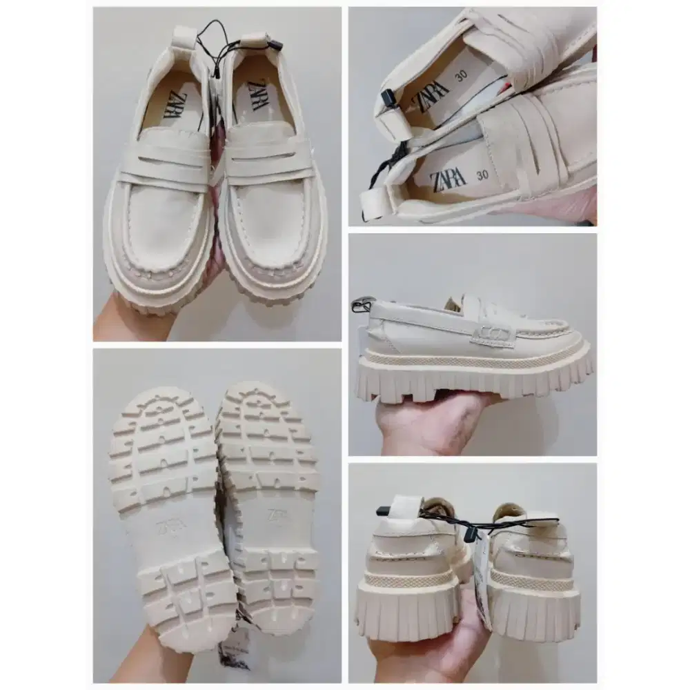 Sepatu Wedges Slip On Zara Original