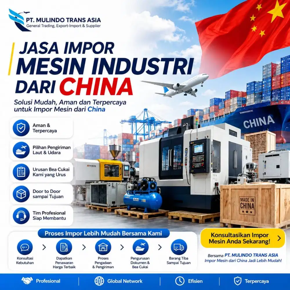 Jasa Impor Mesin Dari China