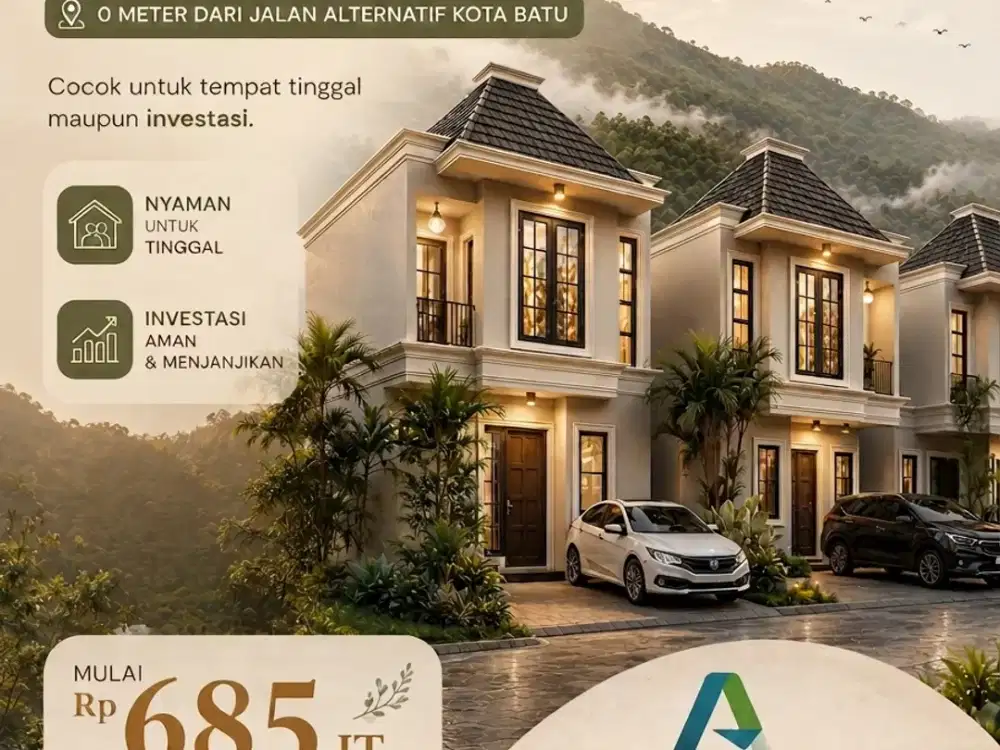 Promi Khusus Bulan ini Villa Mewah 2 Lantai 600 Jutaan