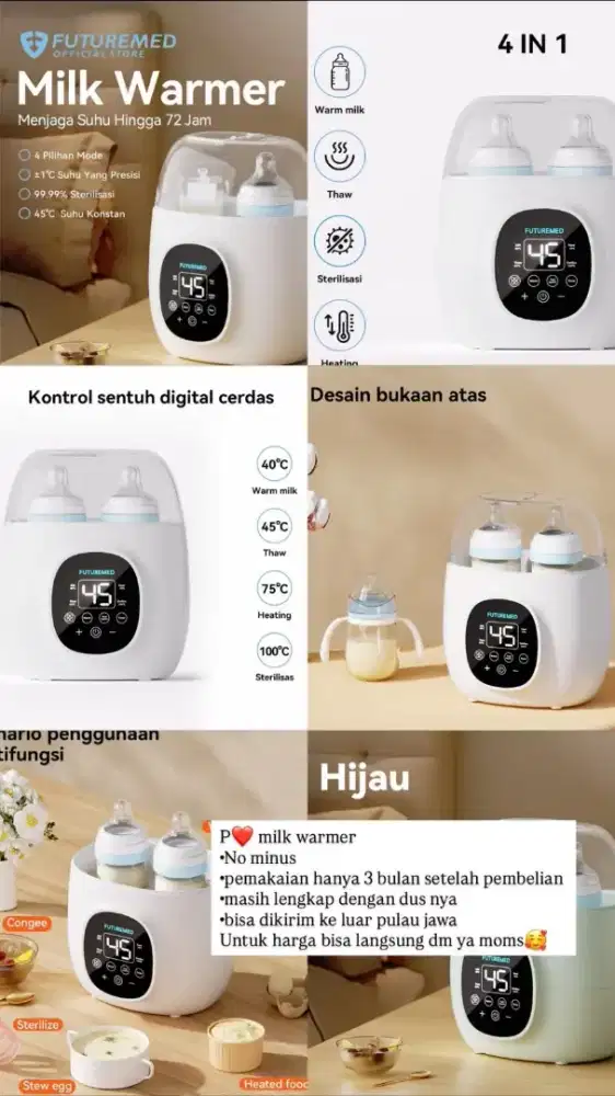 FUTUREMED Smart Double Milk Warmer|