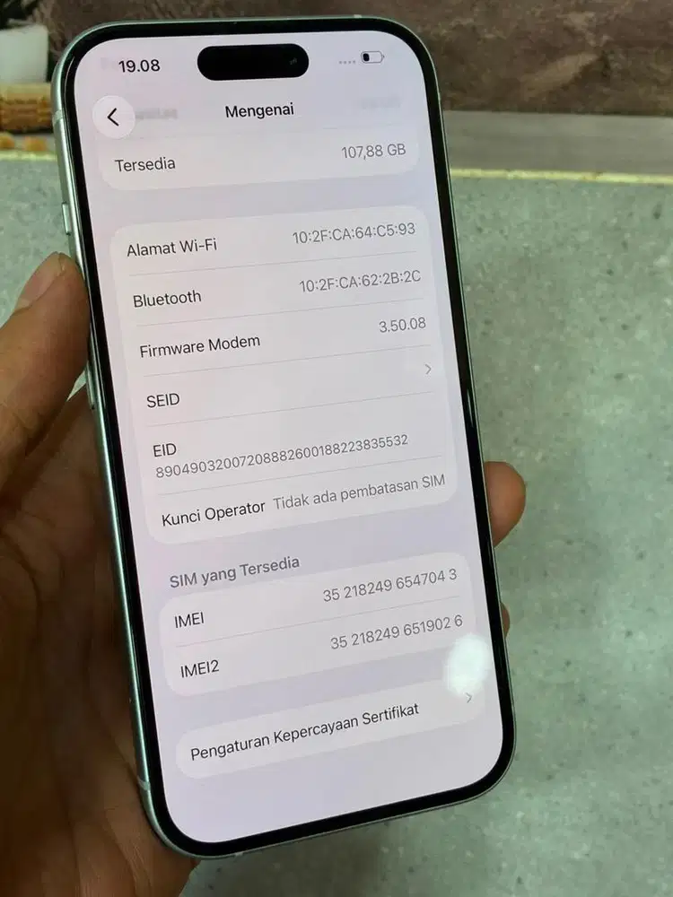 Iphone 15 128GB ex inter all operator unit dan casan aja