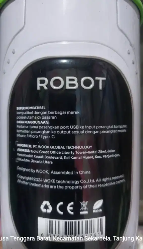 Kabel data iphone robot