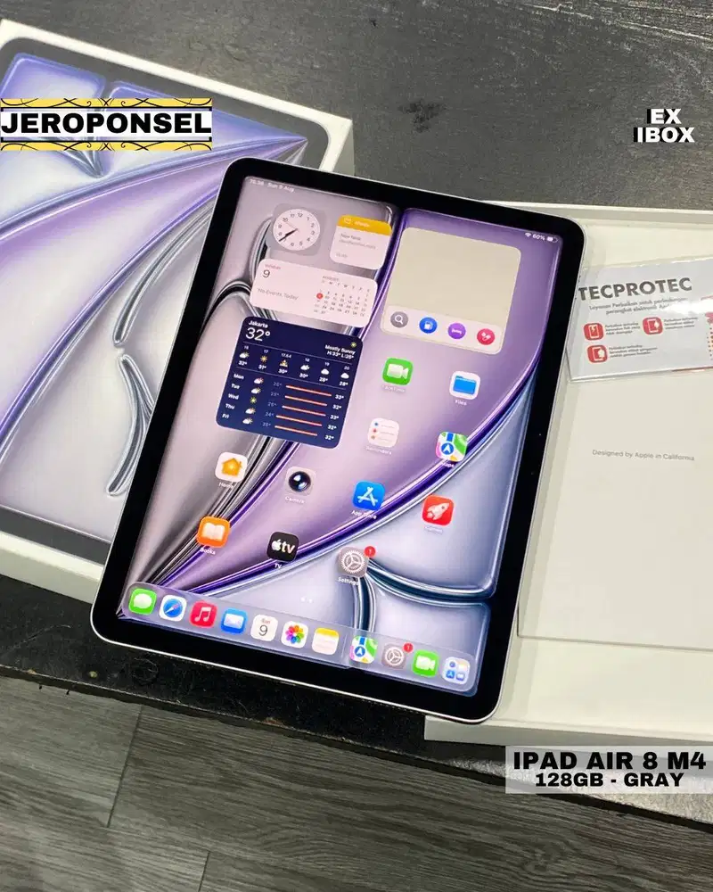 IPAD AIR 8 M4 128GB SPACE GRAY EX IBOX CC 40 LIKE A NEW GARANSI PANJAN