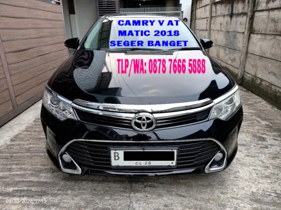 Toyota Camry V AT Matic 2018 Hitam Bagus Terawat CAKEP DEH
