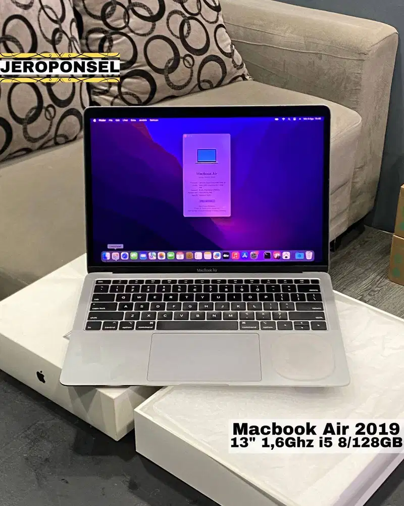 MACBOOK AIR 2019 128GB GRAY ORIGINAL GARANSI ADA MINUS
