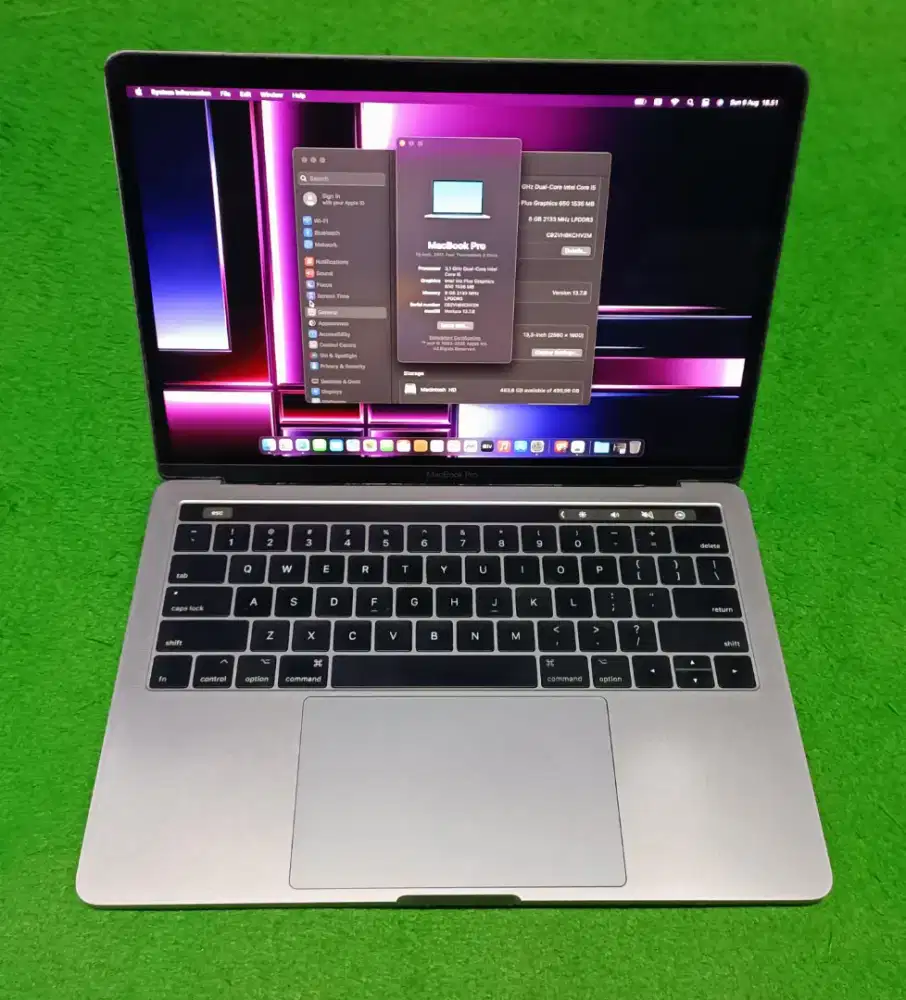 Apple MacBook Pro 2017 13inch i5 8/512 GB Grey Touchbar Murah