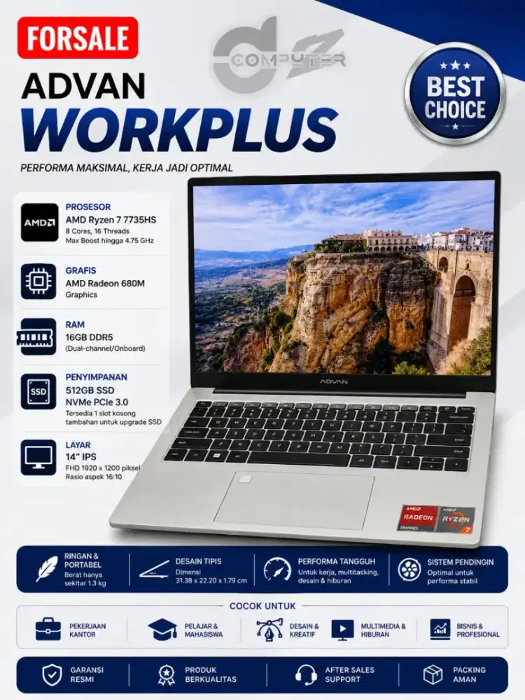 Laptop Advan Workplus