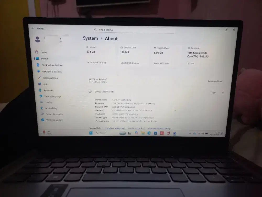 Laptop Second Like New