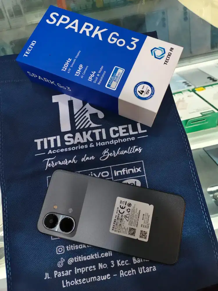 Tecno spark go 3 promo terbatas langsung merapat garansi resmi 1 tahun