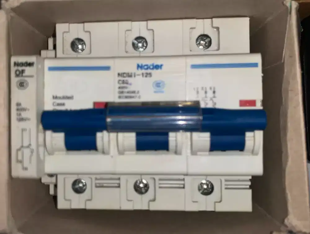 Mcb nader 80a ndmi-125 3pol seken 1pcs