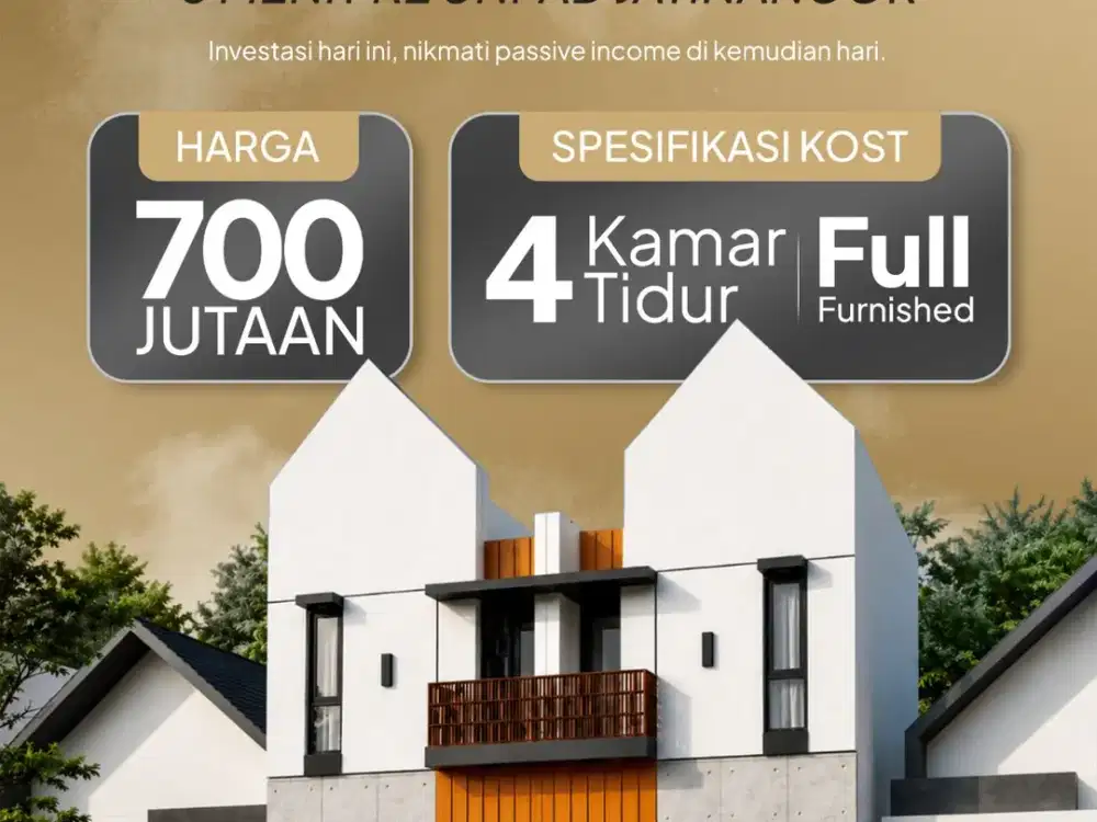 Kosan Jatinangor 2 Lantai 4 Kamar Full Furnished 700 Jt-an