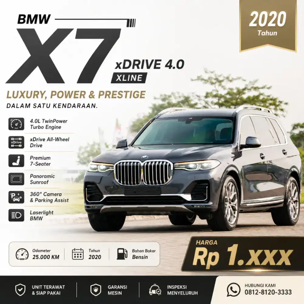 [THE BOSS] BMW X7 4.0 2021 OPPULANCE