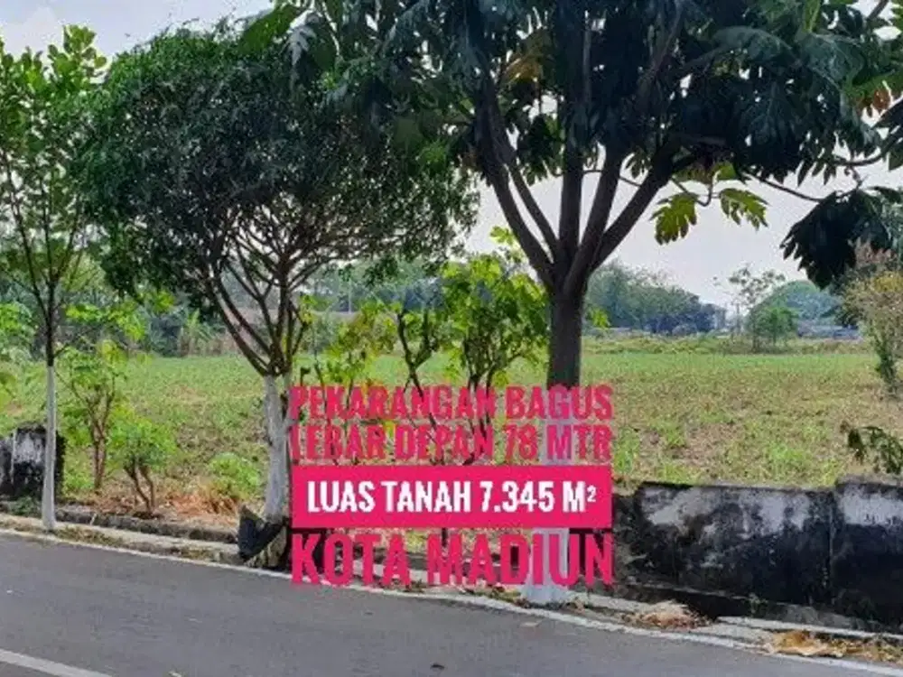 DIJUAL Tanah Pekarangan, Dpn RS Griya Husada KOTA MADIUN, Lokasi Ciamik