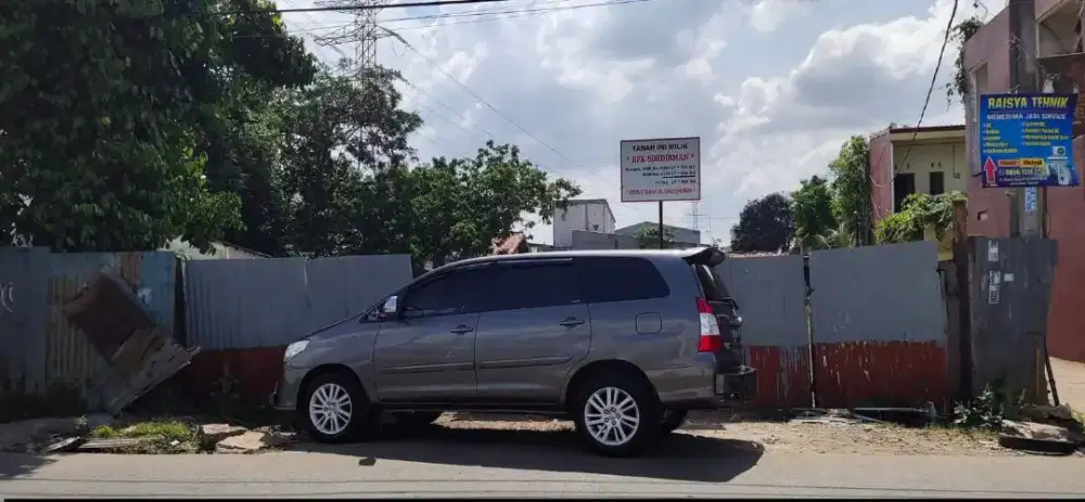 Jual tanah pekarangan di jalan raya cikunir, kota bekasi