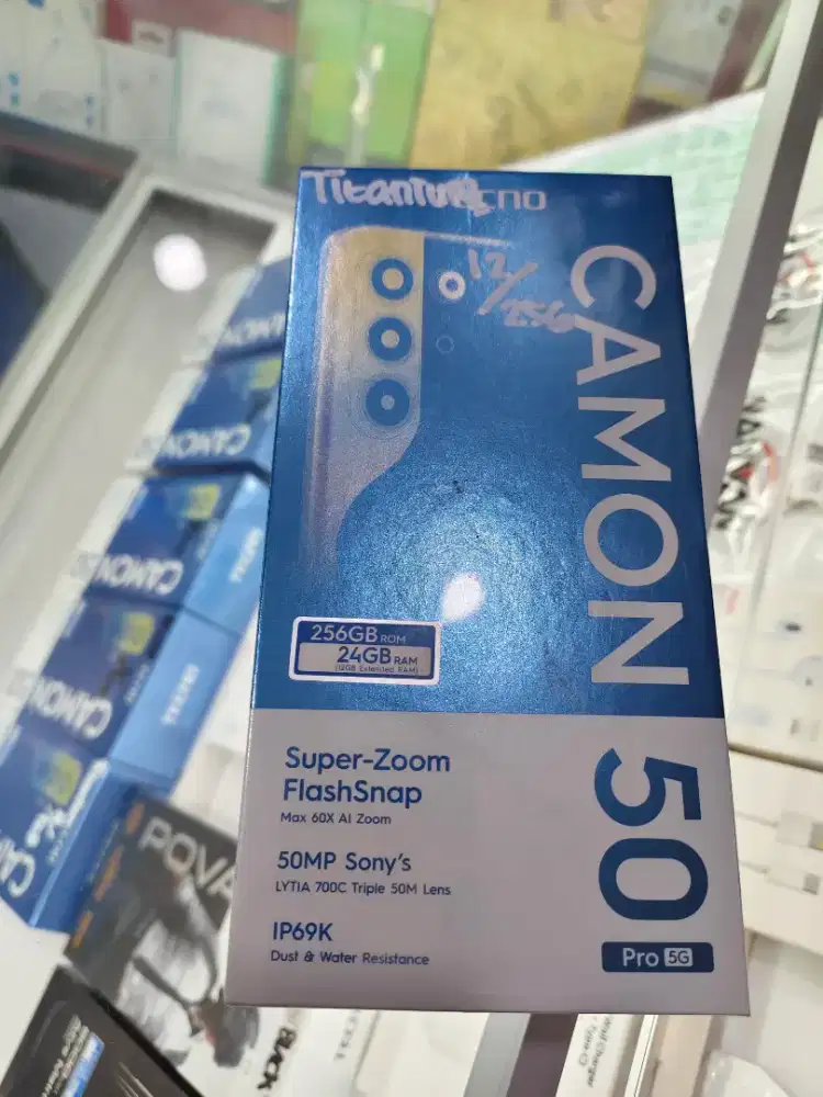 Tecno camon 50 pro 12/256 promo terbatas garansi resmi new