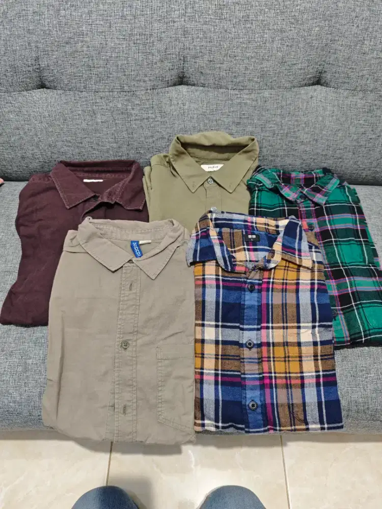 Kemeja dan polo Size L - Xl