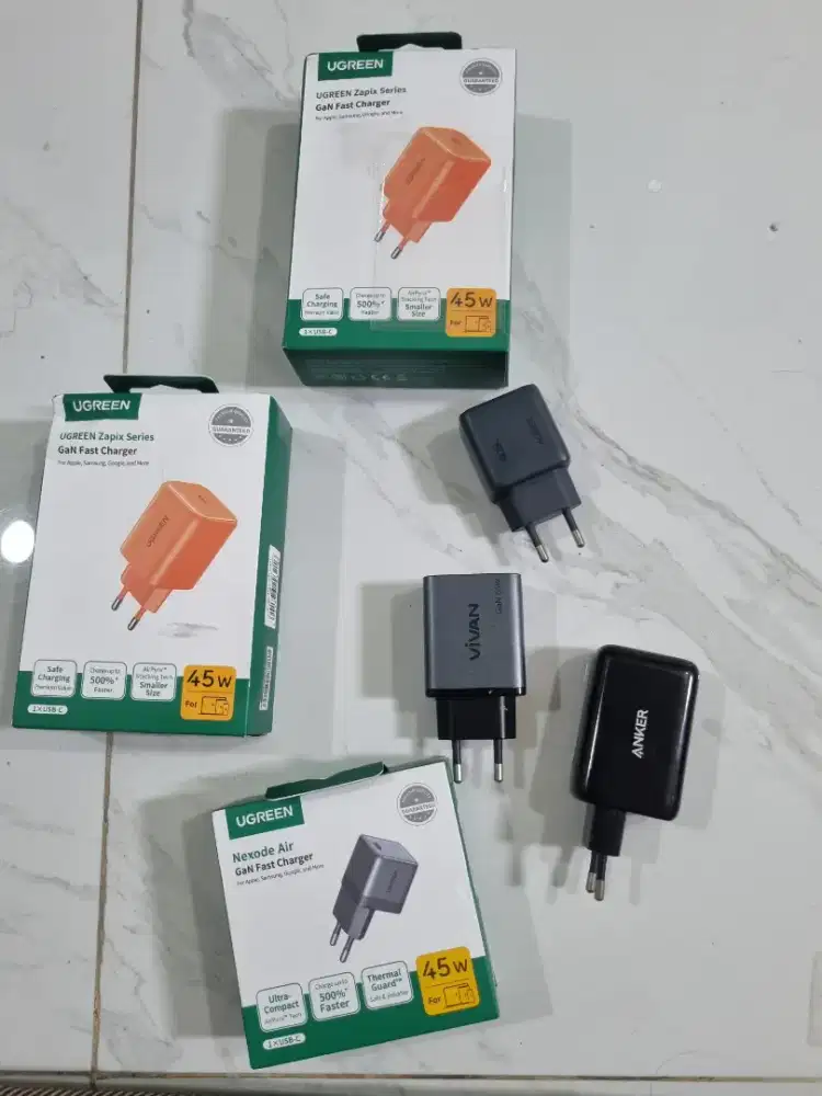 Charger Fast Charging Ugreen Aukey Anker Vivan