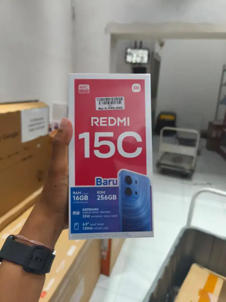 REDMI 15C GARANSI RESMI 1 TAHUN 8/256