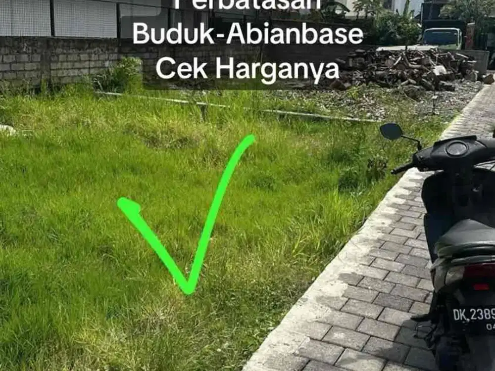 SALE Tanah 100 m² SHM Zona Kuning Buduk-Abianbase