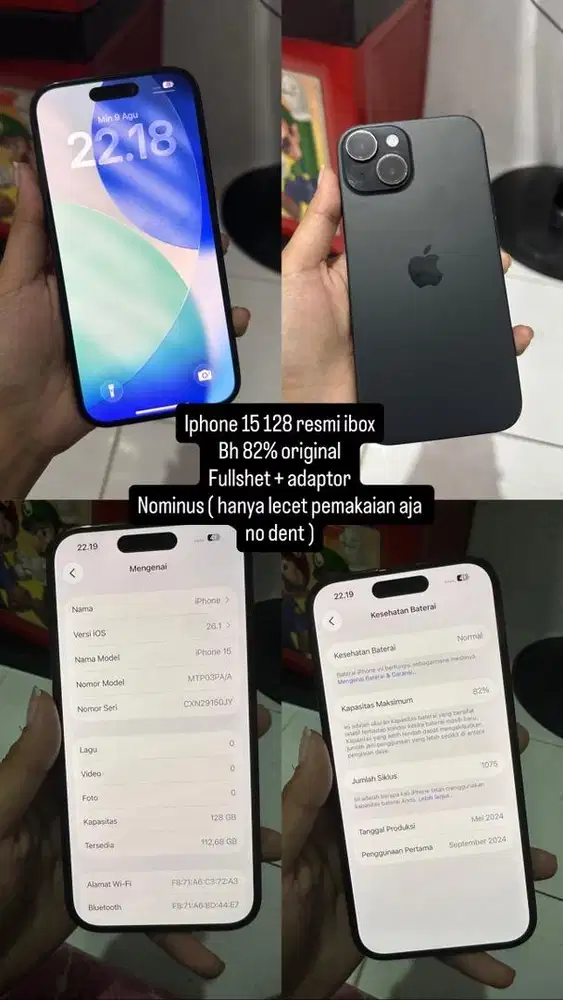 Iphone 15 128 ex ibox