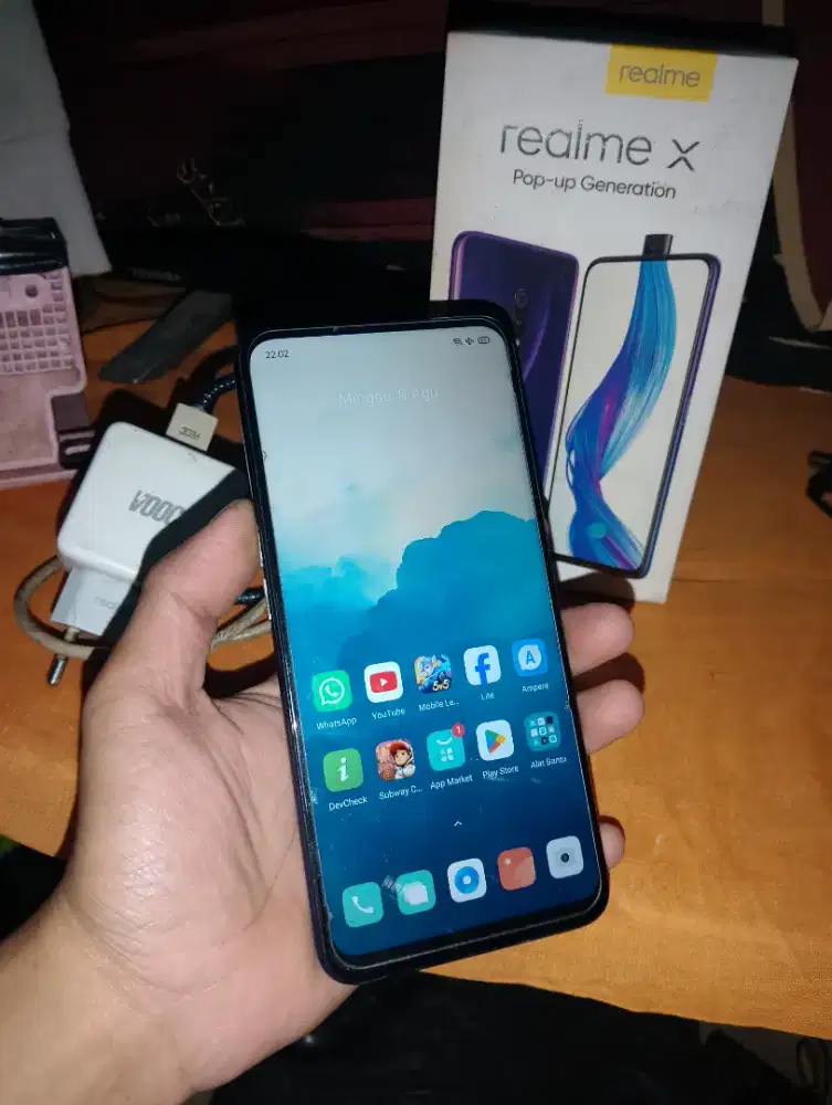 Realme X 4/128gb Fullset casan ori bawaan