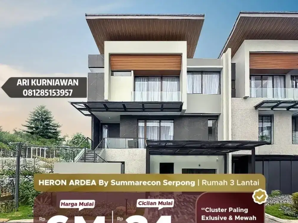 Launching now! New Luxury Home CLUSTER ARDEA Heron summarecon serpong