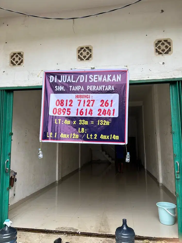Dijual/Sewa Ruko di Sukabangun
