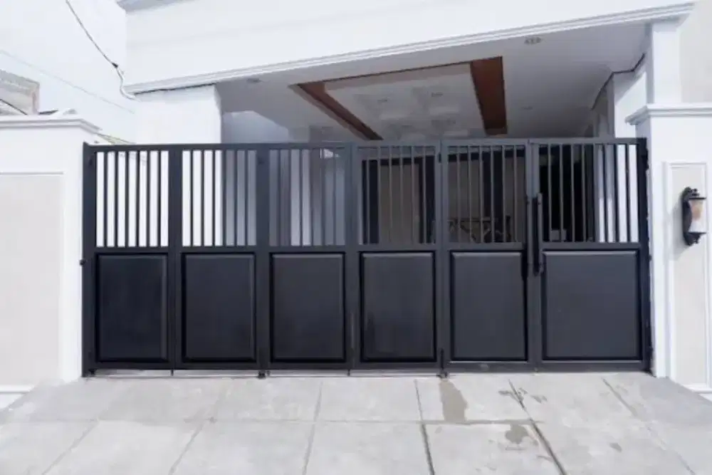 Pintu Pagar lipat minimalis