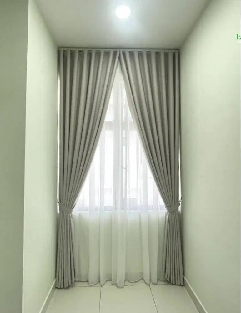 Jasa Pasang Gorden Custom Wallpaper Dinding 3D Gordyn Hordeng Korden