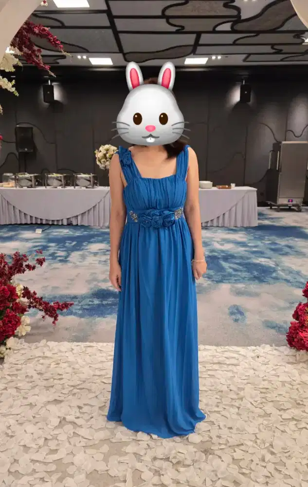 Gaun pesta panjang Biru (Long Gown Blue)