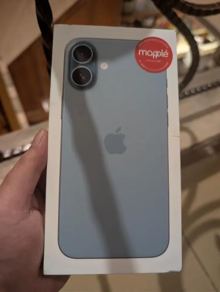Iphone 16 plus 128gb segel box bnib resmi indo teal ibox