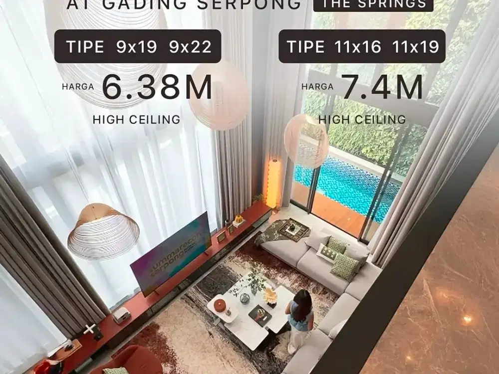 CLUSTER ARDEA HERON AT THE SPRINGS SUMMARECON SERPONG HUNIAN 3LANTAI LUXURY