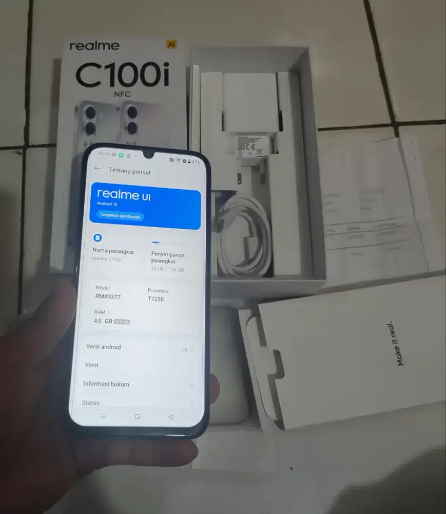 Realme C100i  4/128 NFC 7000mah garansi resmi