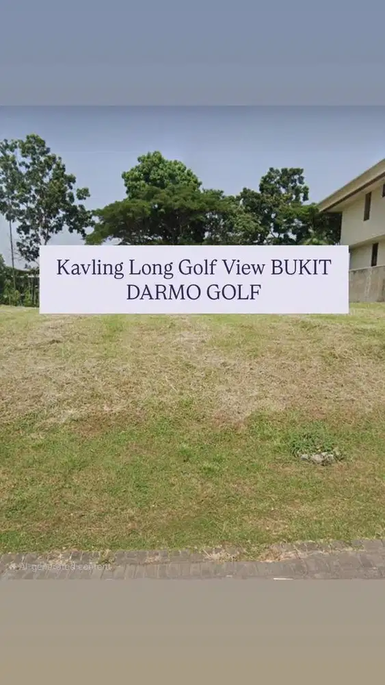 40JT/M2! DIJUAL KAVLING LONG GOLF VIEW BDG BLOK G BUKIT DARMO GOLF