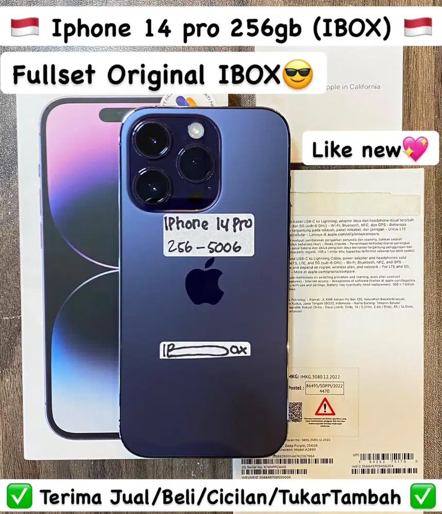 Iphone 14 Pro 256 Gb Deep purple ibox