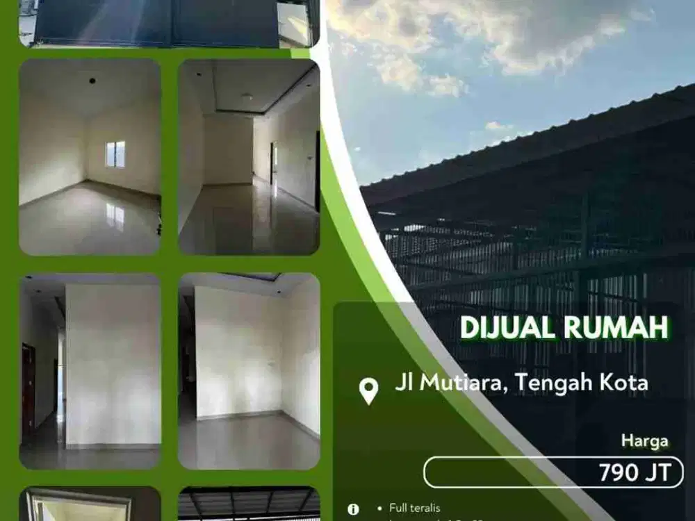 Dijual Rumah Cantik Hadap Selatan Pekanbaru Kota Siap Huni!