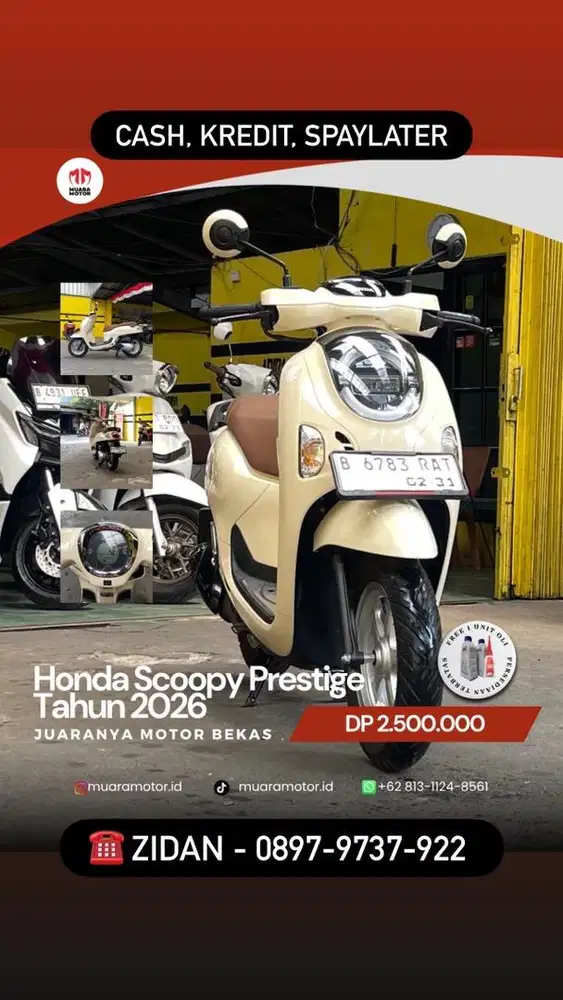 HONDA SCOOPY PRESTIGE 2026 SURAT2 KOMPLIT !!!